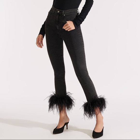 Veronica Beard Kareena Feather Jeans 